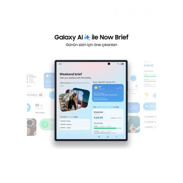 Samsung Galaxy Z Fold7 512 GB 12 GB Ram (Samsung Türkiye Garantili) Gümüş