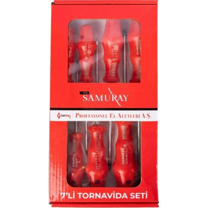 Samuray Profesyonel Tornavida Seti 7 Li - 7000