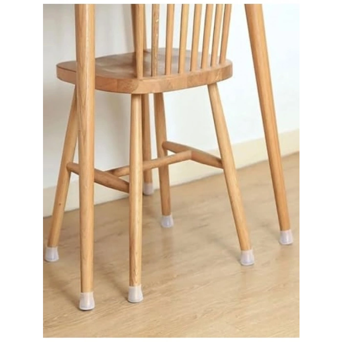 Sandalye Ayak Koruyucu, 12 Adet Silikon Kapak