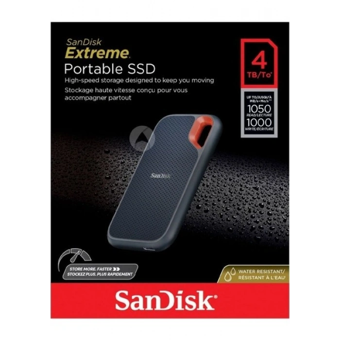 Sandisk 4TB Extreme SDSSDE61-4T00-G25 1050MB-S Taşınabilir SSD Disk
