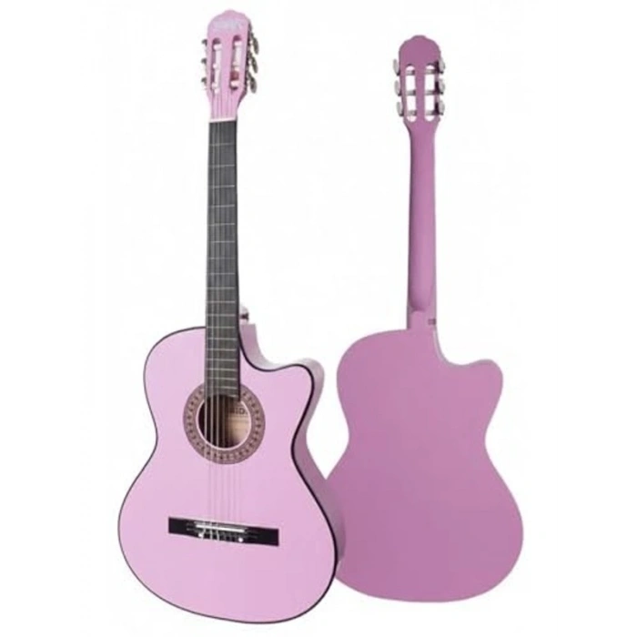Sap Ayarlı Lila Renk Klasik Gitar Seti, 4/4 Boy Yetişkinler için
