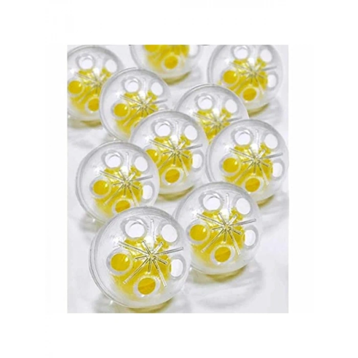 Sarı Amigurumi Çıngırak Zili (10 Adet)