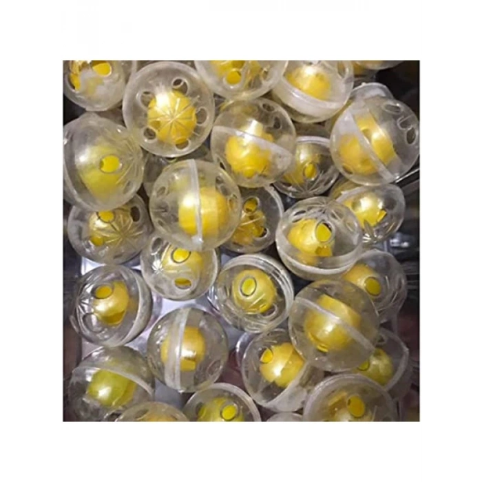 Sarı Amigurumi Çıngırak Zili (10 Adet)