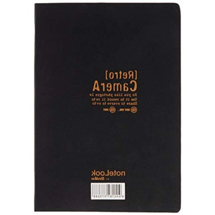 Sarı Çizgili B5 Boyutunda Tekstil Kapaklı Defter - Not Tutma İçin