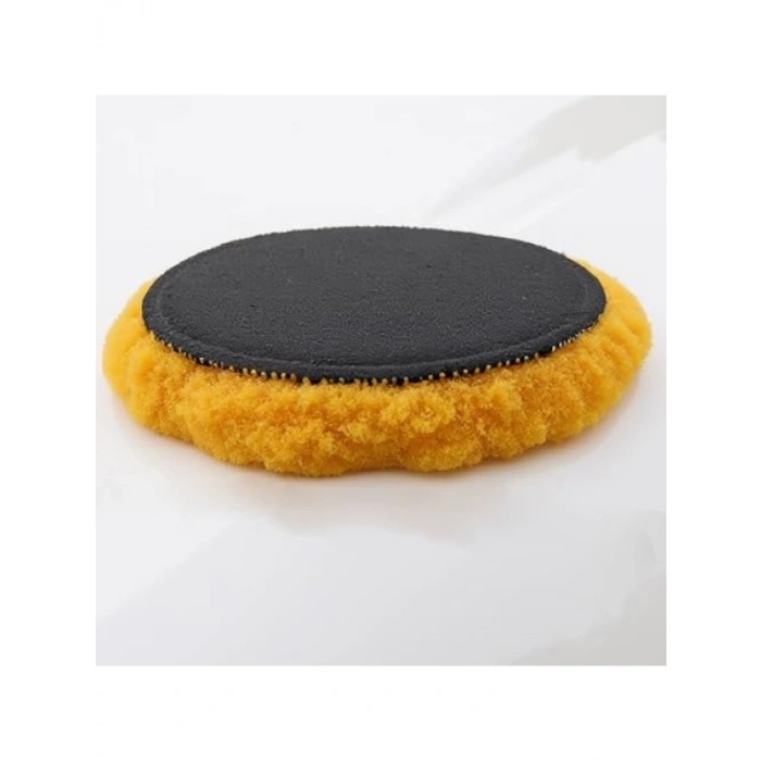 Sarı Orta Sert Koyun Kuzu Postu Pedi - Ø 125 mm