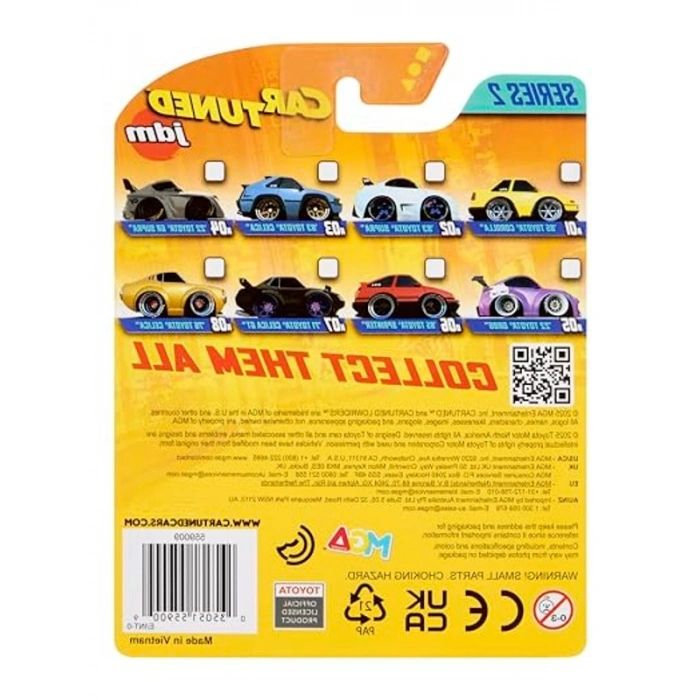 Sarı Renkli 1976 Toyota Celica Diecast Model