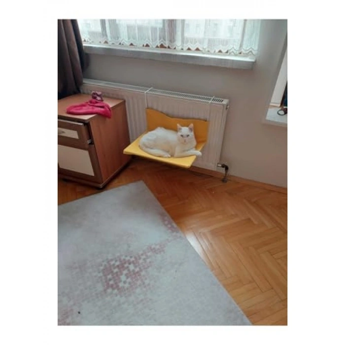 Sarı Renkli Kedi Hamağı, Kalorifer Hamak, M Boyut