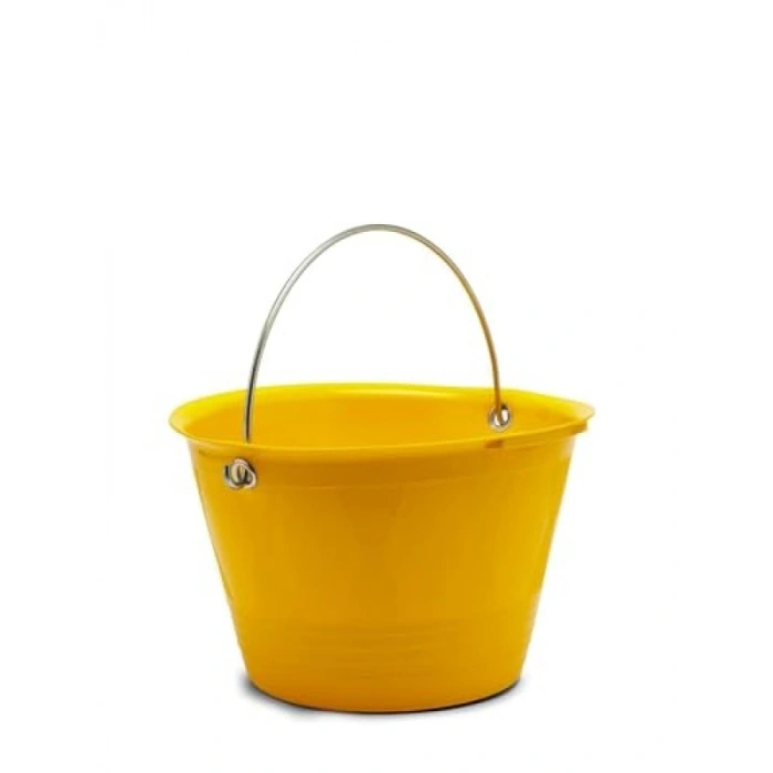 Sarı Renkli Plastik Saplı Kova