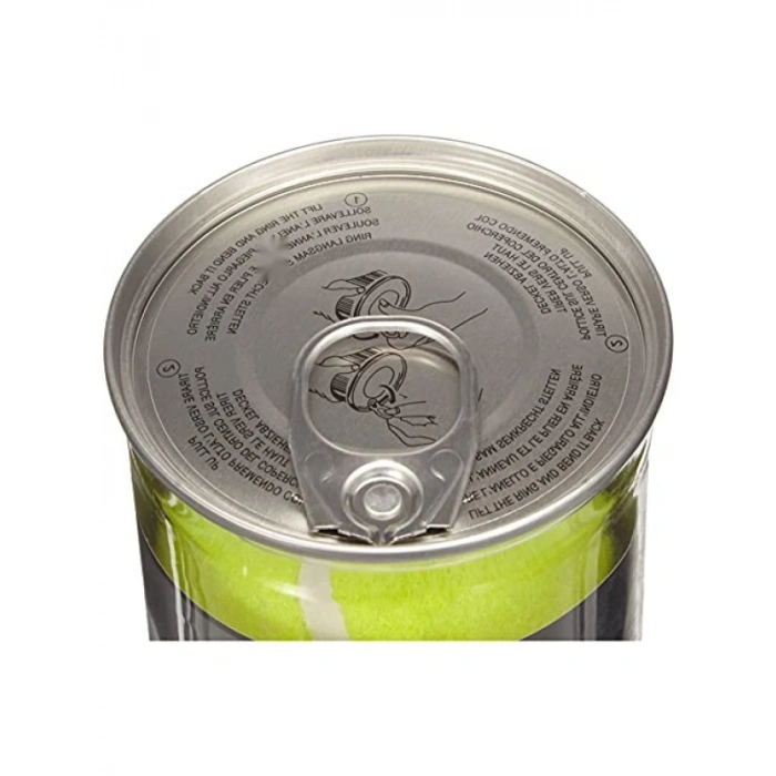 Sarı Renkli Vakumlu Tüpte Tenis Topu, 3 Adet