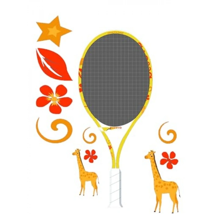 Sarı Tenis Raketi, Panda Desenli, Kullanışlı