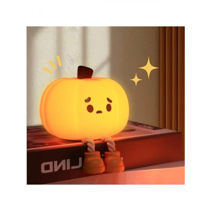 Şarj Edilebilir Silikon Gece Lambası, 3 Seviyeli Parlaklık ve Pratik Kullanım