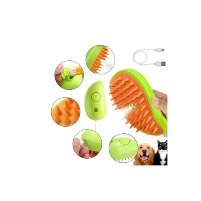 Şarjlı Buharlı Kedi ve Köpek Fırçası