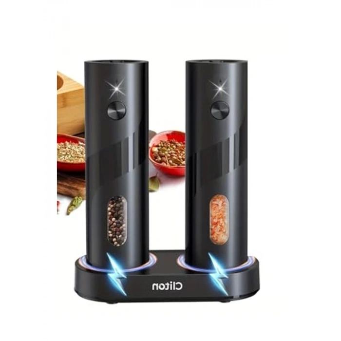 Şarjlı Elektrikli Tuz ve Karabiber Değirmeni, 110ML Kapasite