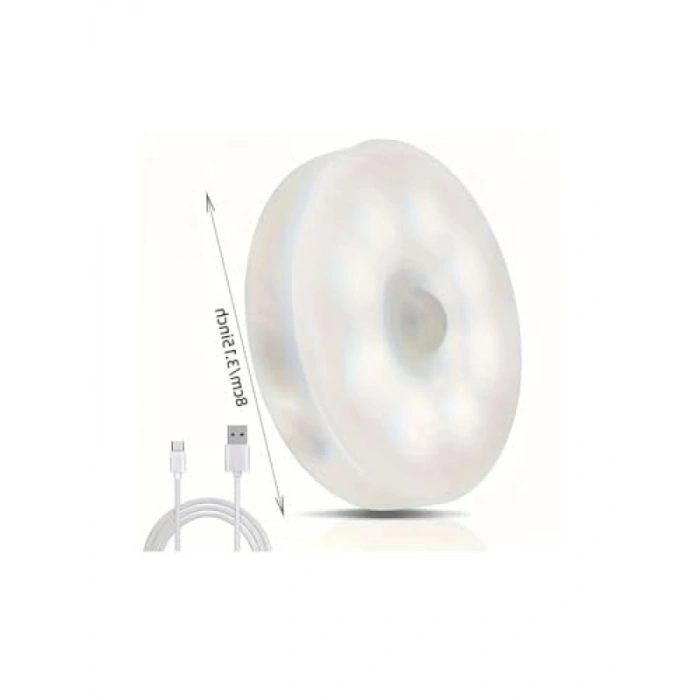 Şarjlı Kablosuz Hareket Sensörlü Led Lamba (2 Adet)