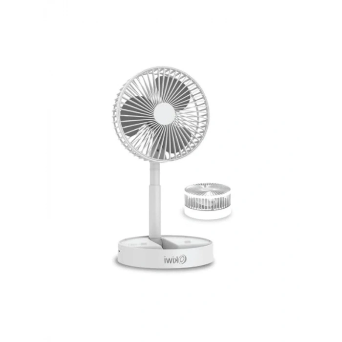 Şarjlı Katlanabilir Mini Fan, Masa Üstü Vantilatör, Sessiz Çalışma