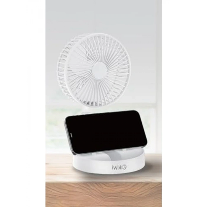 Şarjlı Katlanabilir Mini Fan, Masa Üstü Vantilatör, Sessiz Çalışma