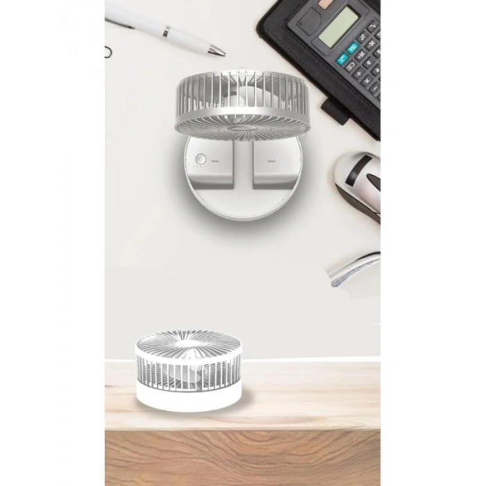 Şarjlı Katlanabilir Mini Fan, Masa Üstü Vantilatör, Sessiz Çalışma