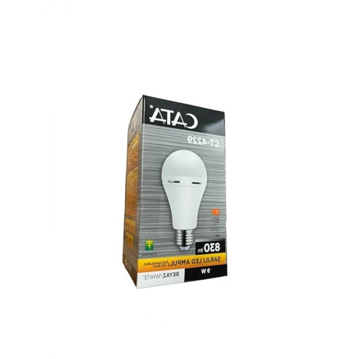Şarjlı LED Ampul, 9W/6400K Enerji Verimliliği