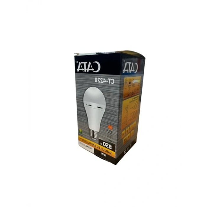 Şarjlı LED Ampul, 9W/6400K Enerji Verimliliği
