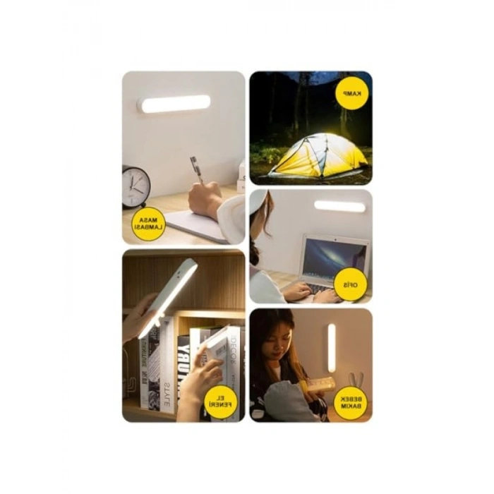 Şarjlı Portatif LED Aydınlatma - 3 Renk Seçeneği ile