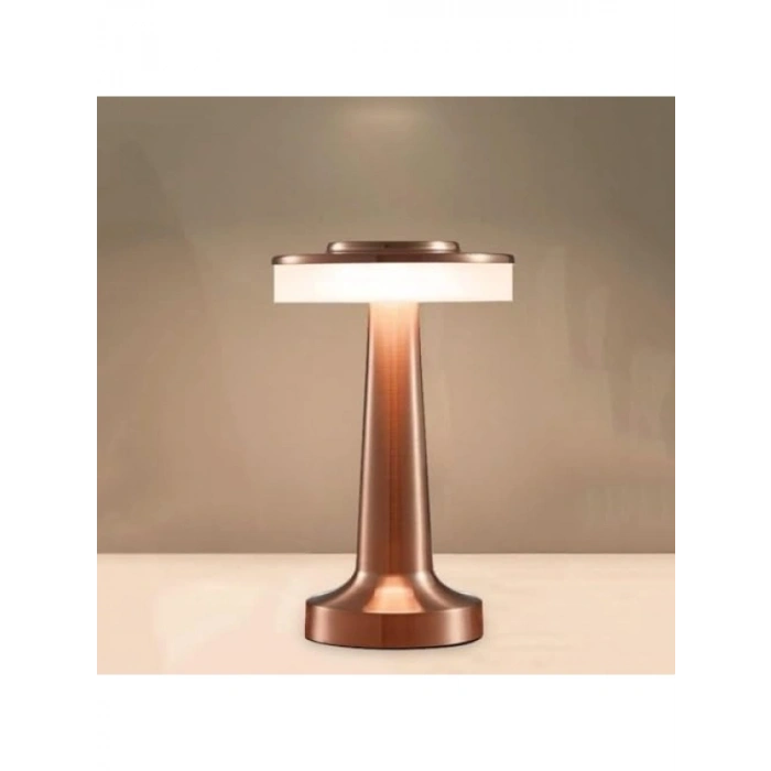 Şarjlı Taşınabilir Masa Lambası, Dimmerli, Dokunmatik, 3 Işık Seçeneği