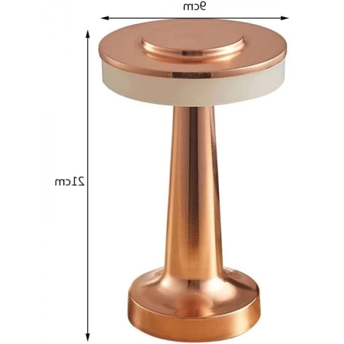 Şarjlı Taşınabilir Masa Lambası, Dimmerli, Dokunmatik, 3 Işık Seçeneği