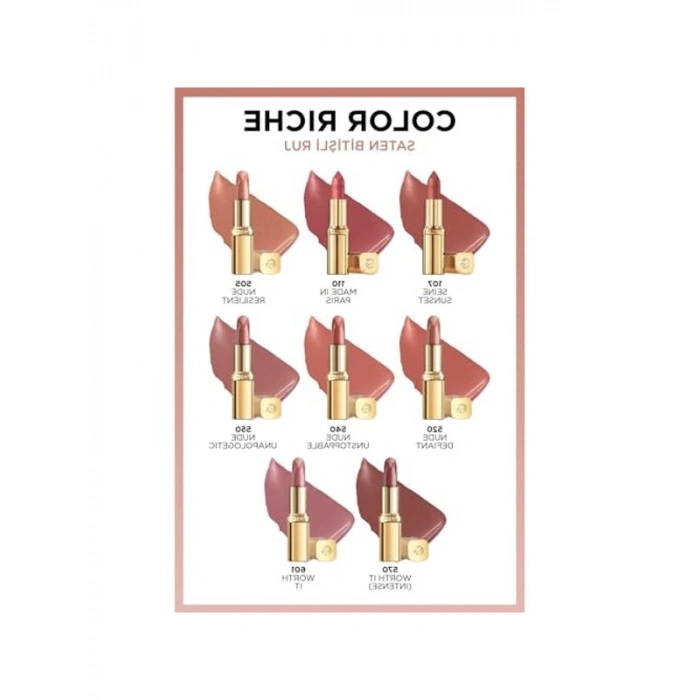 Saten Bitişli Ruj 505 Nude