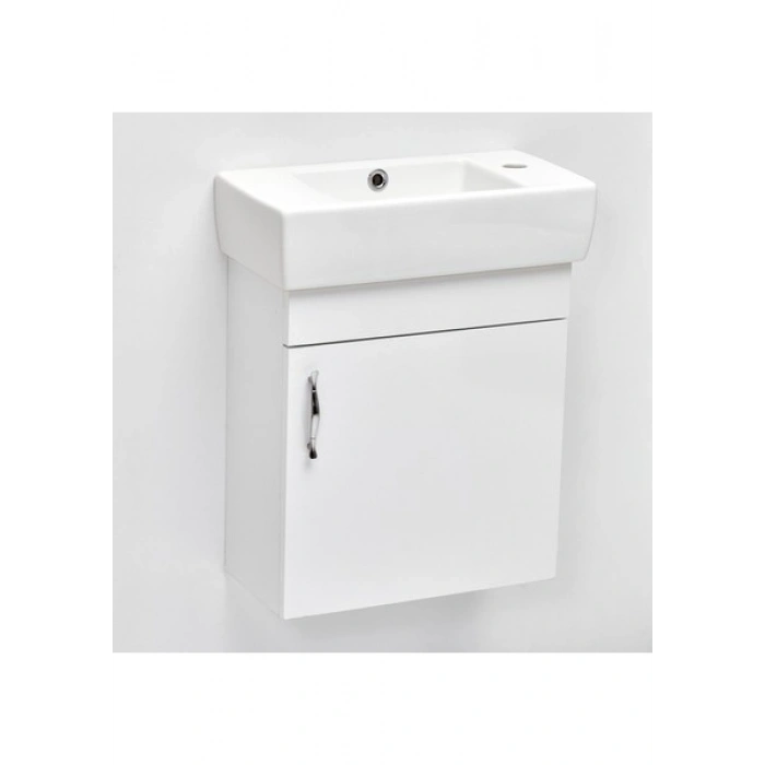 Saydam Banyo Ebeveyn Slim 50 cm Mdf Banyo Dolabı Beyaz