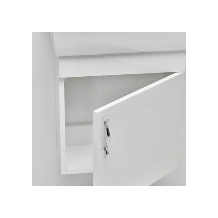 Saydam Banyo Ebeveyn Slim 50 cm Mdf Banyo Dolabı Beyaz