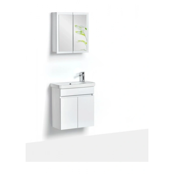 Saydam Banyo Marla 60X30 cm Alt Üst Banyo Dolabı Takımı