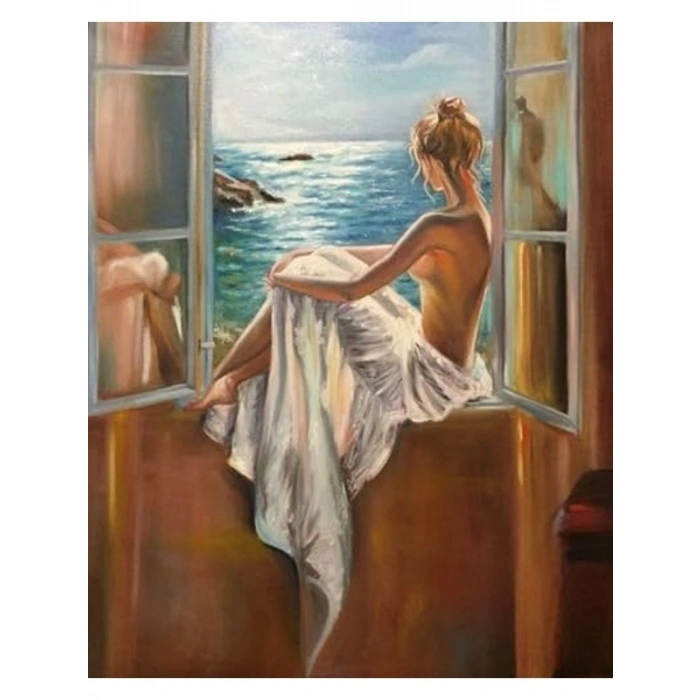 Sayılara Göre Boyama Hobi Seti - 40x50 cm Çerçeveli Tasarım