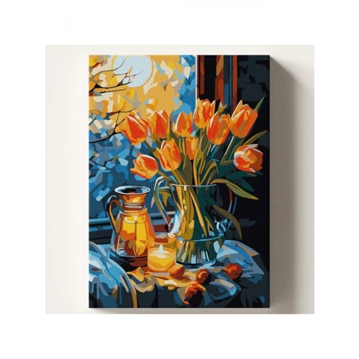 Sayılara Göre Boyama Tuvali, 50x70 cm Kendin Yap Seti