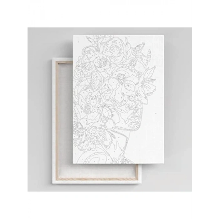 Sayılarla Boyama Tuval Seti (40x50 CM) - Aynadaki Kadın