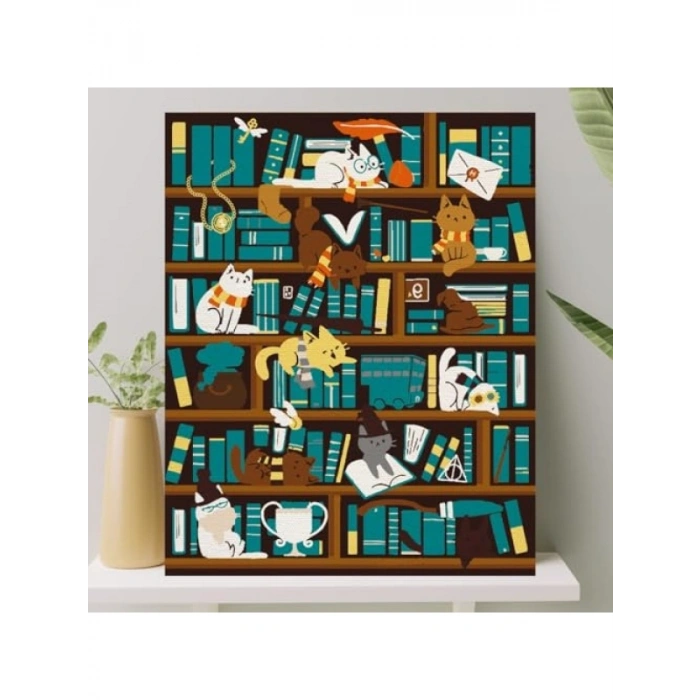 Sayılarla Boyama Tuval Seti - 40x50 cm Çıtalı