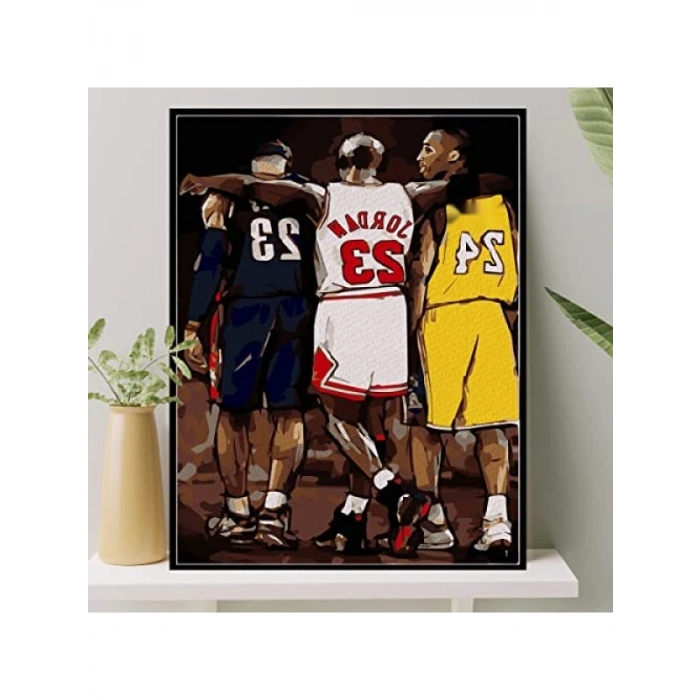 Sayılarla Boyama Tuval Seti - 40x50 CM - Fırça ve Boya Dahil