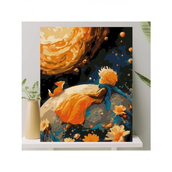 Sayılarla Boyama Tuval Seti - 40x50 CM Küçük Prens