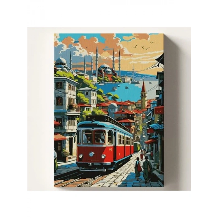Sayılarla Boyama Tuval Seti - 50x70 cm Kendin Yap Kiti