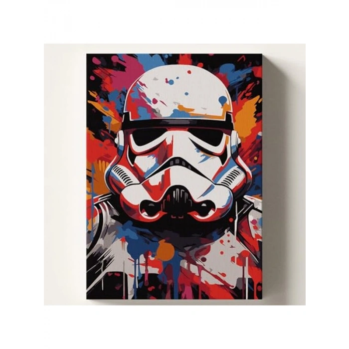 Sayılarla Boyama Tuvali Seti - 40x50 cm ve Fırça Dahil