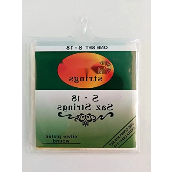 Saz Teli Seti, S-18 Extra Light, Gümüş Kaplama