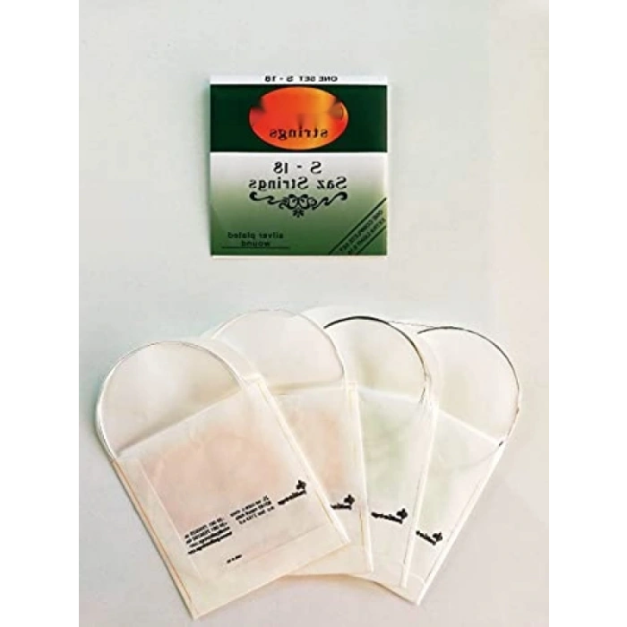 Saz Teli Seti, S-18 Extra Light, Gümüş Kaplama