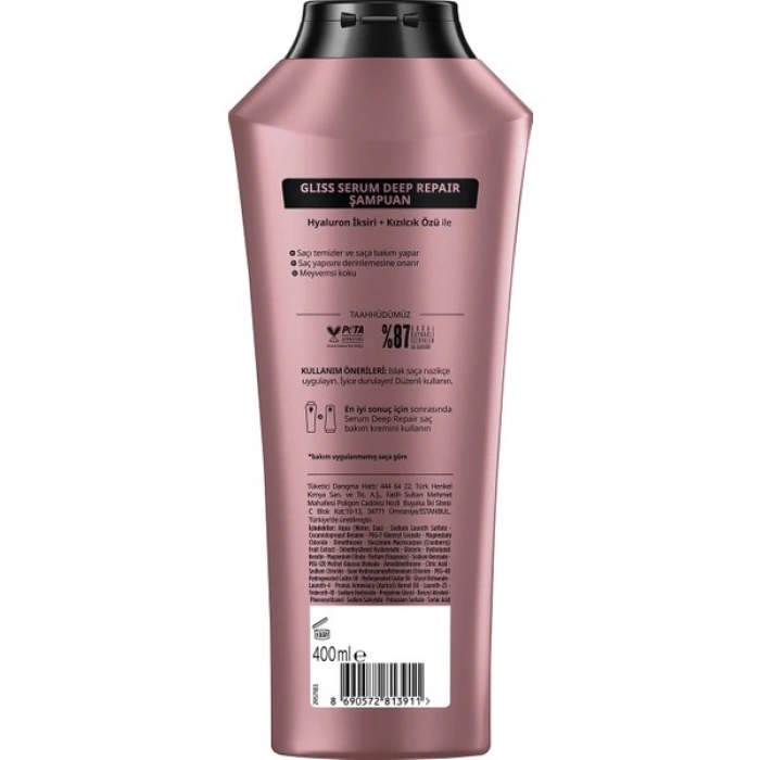 Schwarzkopf Gliss Serum Deep Repair Onarıcı Şampuan 400 Ml