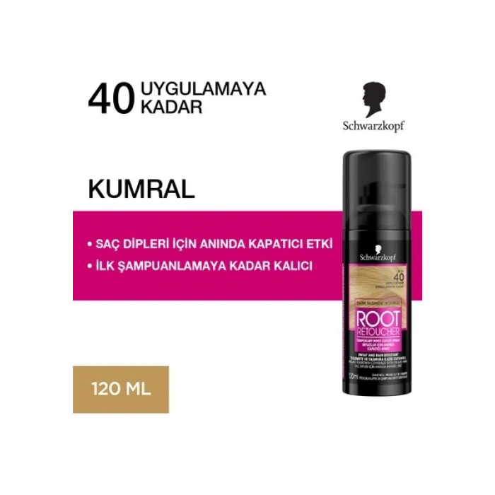 Schwarzkopf Root Retoucher Sprey Boya Kumral 120 ml