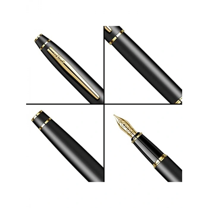 Scrikss Noble 35 Dolma Kalem Mat Siyah Altın