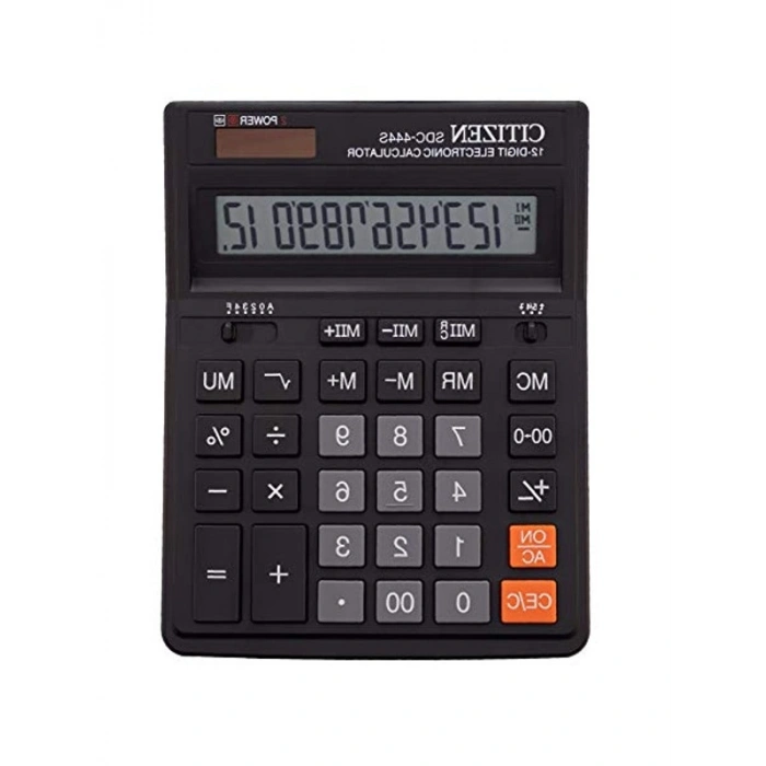 SDC-444S Büyük Hesap Makinesi, Siyah