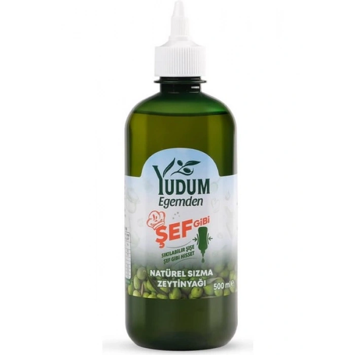 Şef Gibi Sızma Zeytinyağı Yağı 500 ml Sıkılabilir Pet Sişe