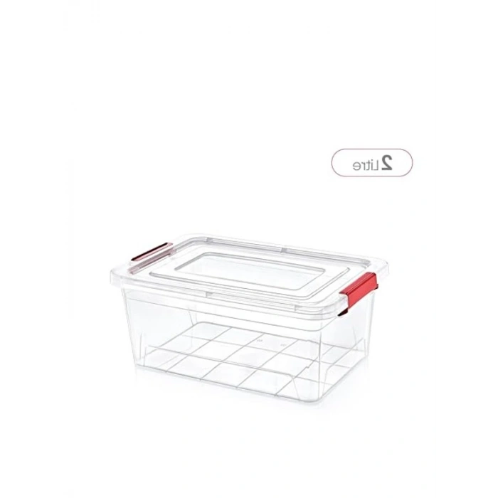 Şeffaf 2 LT Saklama Kabı, Smartware Smart Box