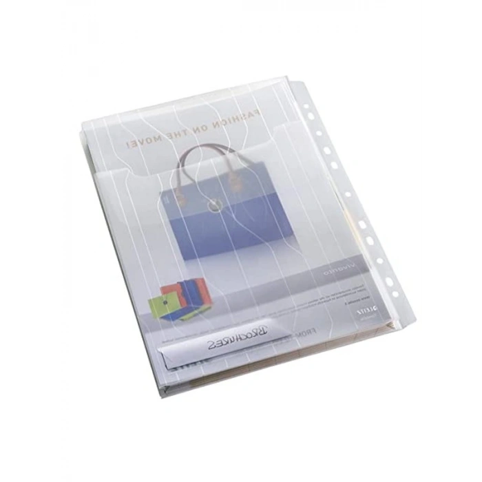 Şeffaf 3lü Genişleyebilen A4 Dosya Seti, 150 Sayfa Kapasiteli