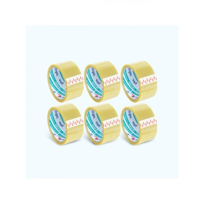 Şeffaf Akrilik Kolibandı, 45mm x 40mt, 6 Adet