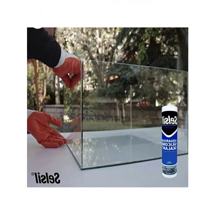 Şeffaf Akvaryum Silikonu, 310 ml Hacim, Su Geçirmez Özellik