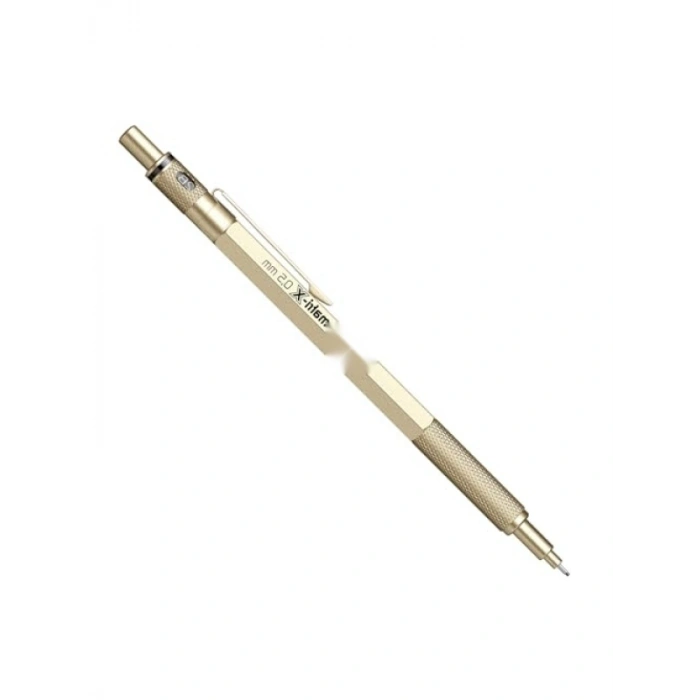 Şeffaf Ambalajda Metalik Altın Renkli Kalem, 0.5 mm